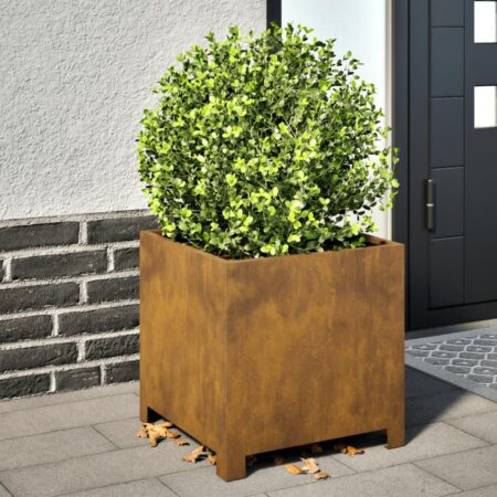 Plantekrukke 40x40x40 cm cortenstål