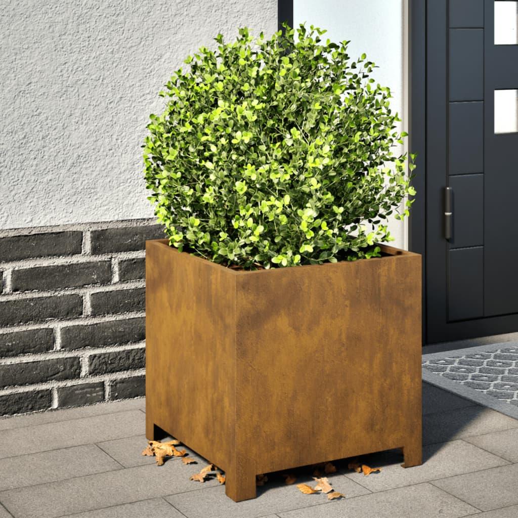 Plantekrukke 40x40x40 cm cortenstål Plantekrukke 40x40x40 cm cortenstål
