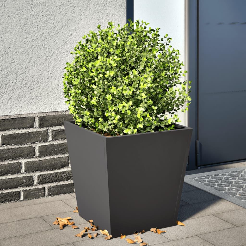 Plantekrukke 40x40x40 cm stål sort Plantekrukke 40x40x40 cm stål sort