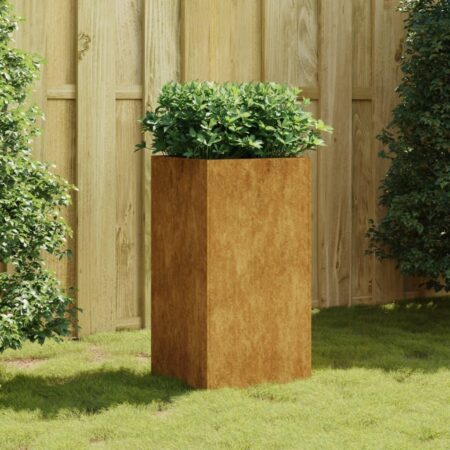 Plantekrukke 40x40x80 cm cortenstål