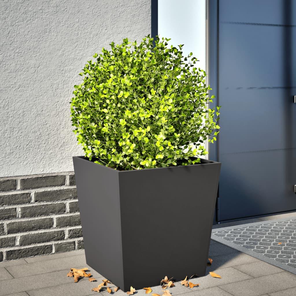 Plantekrukke 50x50x50 cm stål sort Plantekrukke 50x50x50 cm stål sort