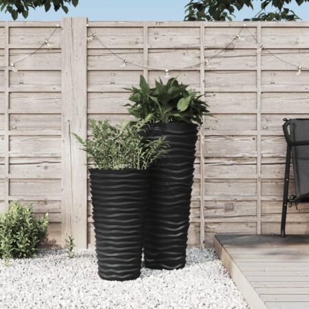Plantekrukke 8/22 l udtagelig indsats PP rillet design antracit