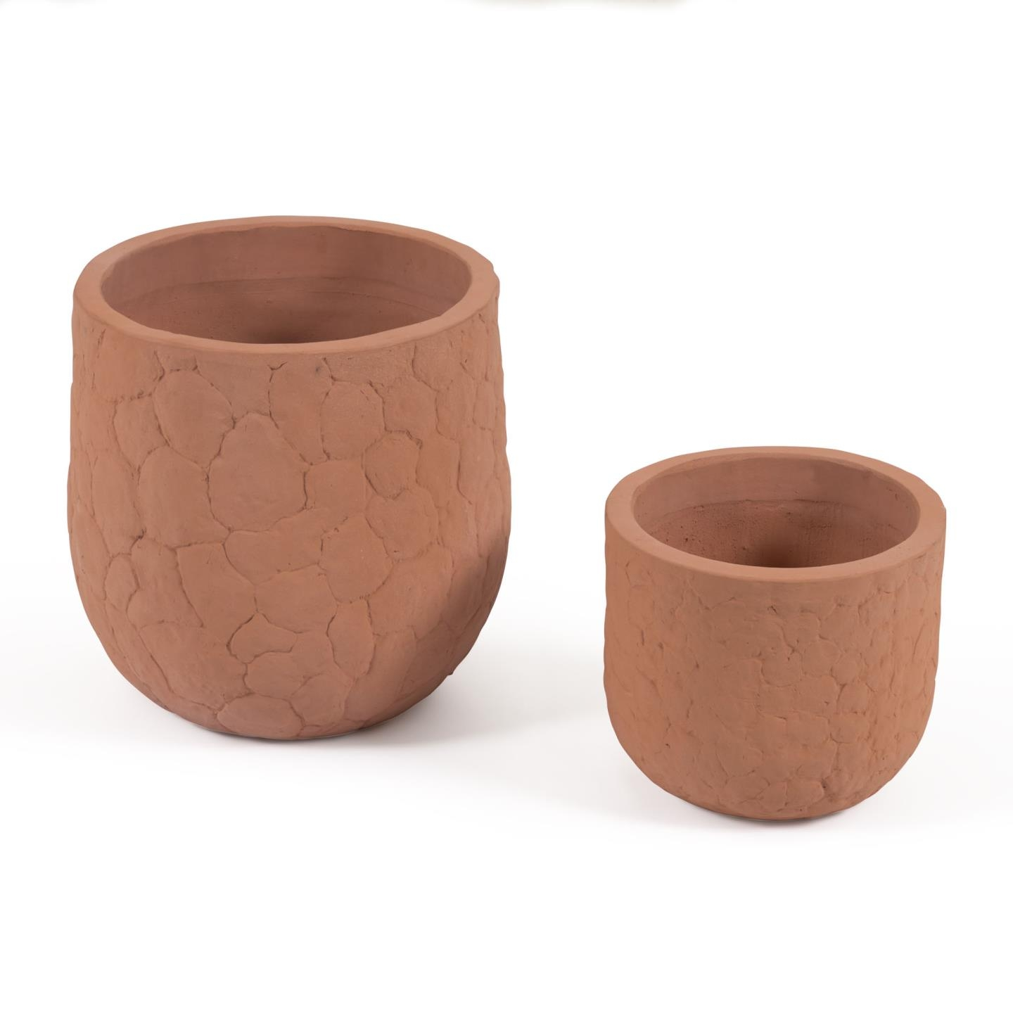 Plantekrukke Kave Home Simi terracotta rustik brun Ø50 x 46 cm Plantekrukke Kave Home Simi terracotta rustik brun Ø50 x 46 cm