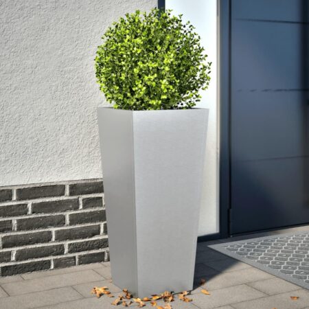 Plantekrukker 2 stk. 35x35x75 cm galvaniseret stål