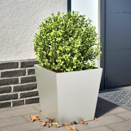 Plantekrukker 2 stk. 40x40x40 cm rustfrit stål