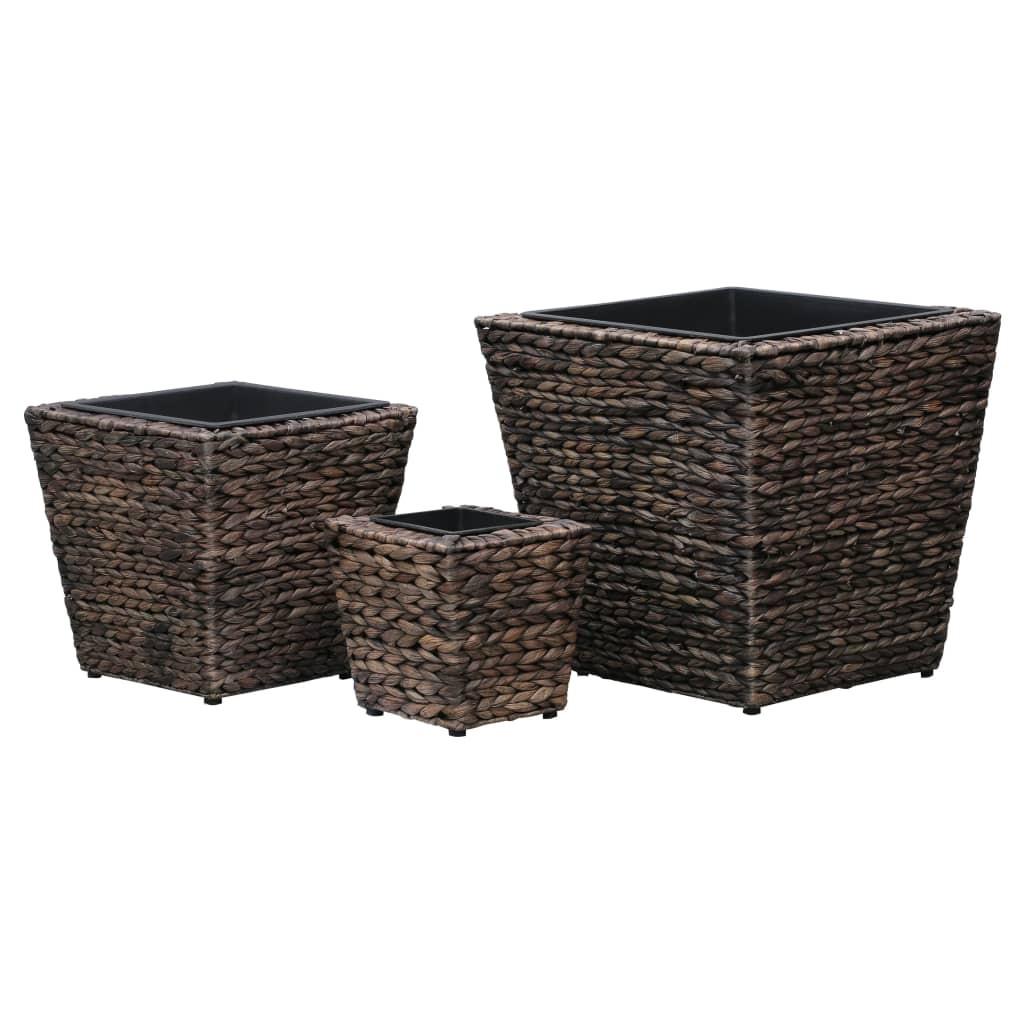 Plantekrukker 3 stk. vandhyacint brun Plantekrukker 3 stk. vandhyacint brun