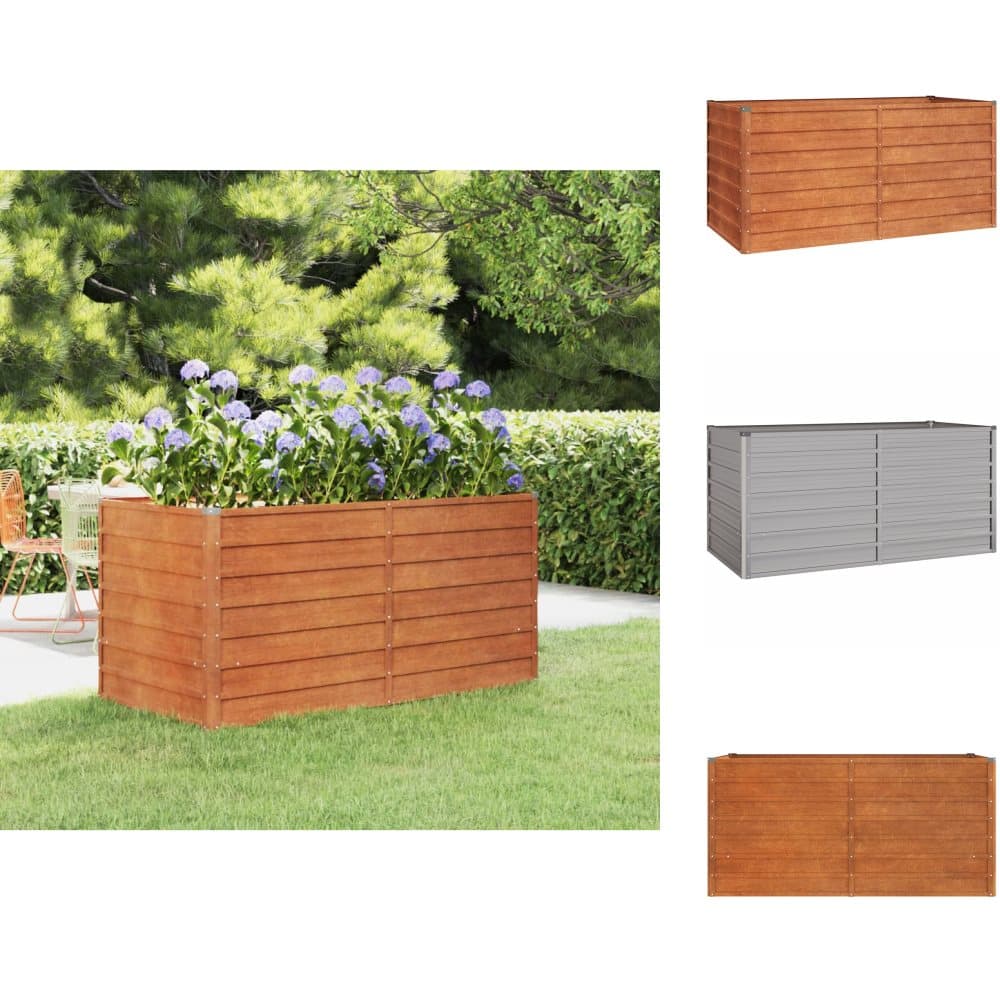 Plantekrukker - Living højbed 160x80x77 cm cortenstål rustfarvet Plantekrukker - Living højbed 160x80x77 cm cortenstål rustfarvet