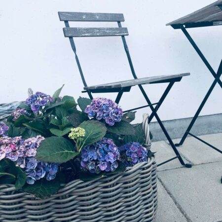 Plantekurv i rattan - Lille Str. M Materiale: plastik