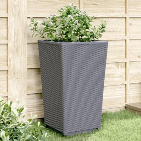 Plantekurve 2 stk. 32,5x32,5x57 cm PP grå