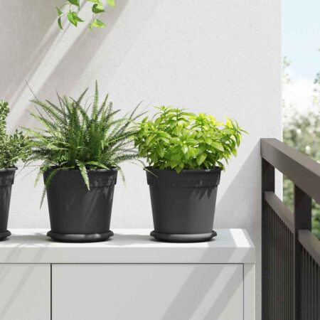 Plantepotter 24 stk Sort Ø 19 x 16 cm Plastik