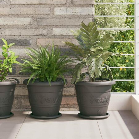 Plantepotter 24 stk Sort Ø 26 x 21.5 cm Plastik