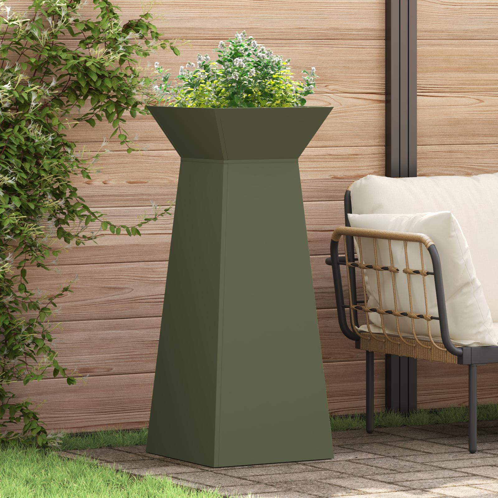 Planter Stand Olivengrøn Metal 40 x 40 x 101 cm Planter Planter Stand Olivengrøn Metal 40 x 40 x 101 cm Planter