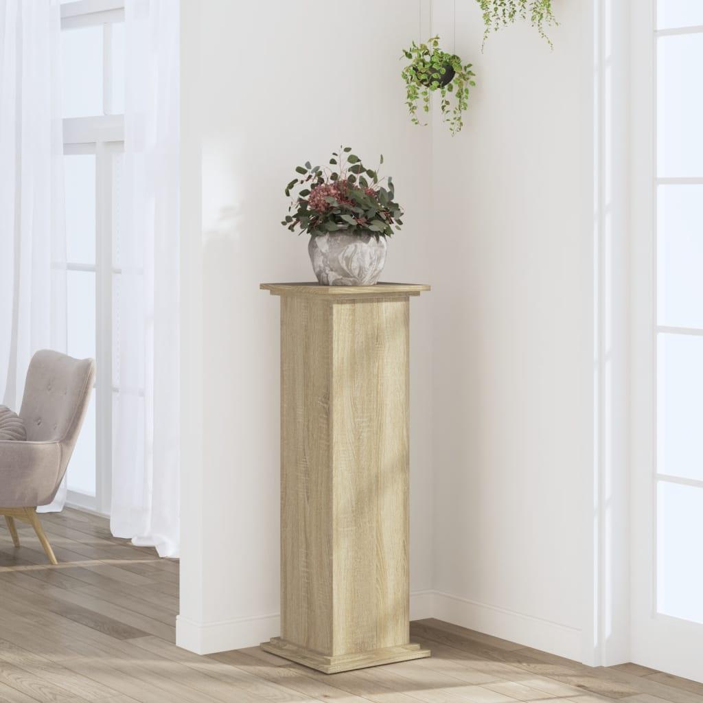 Plantestativ 33x33x100 cm konstrueret træ sonoma-eg Plantestativ 33x33x100 cm konstrueret træ sonoma-eg