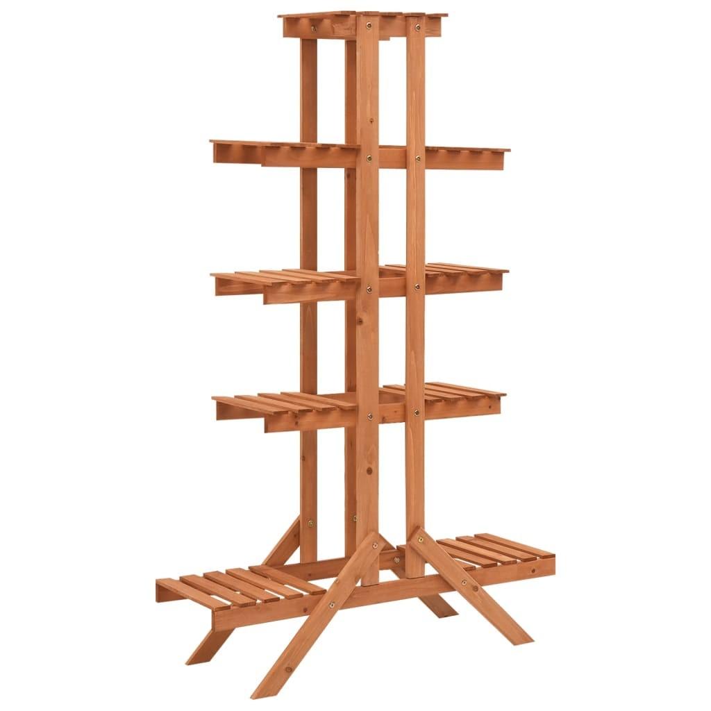 Plantestativ 83x25x132 cm massivt fyrretræ Plantestativ 83x25x132 cm massivt fyrretræ