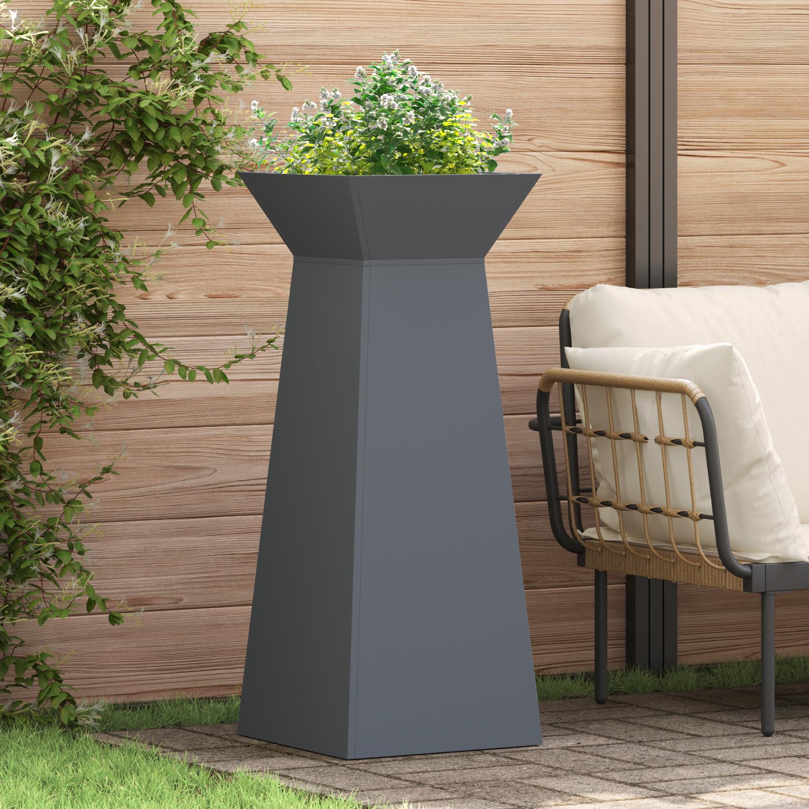 Plantestativ Antracit Plastik 40 x 40 x 101 cm Plantestativ Plantestativ Antracit Plastik 40 x 40 x 101 cm Plantestativ