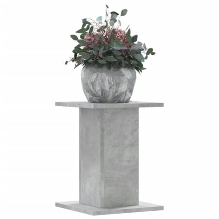 Plantestativer 2 stk. 30x30x40 cm konstrueret træ betongrå