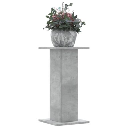 Plantestativer 2 stk. 30x30x60 cm konstrueret træ betongrå