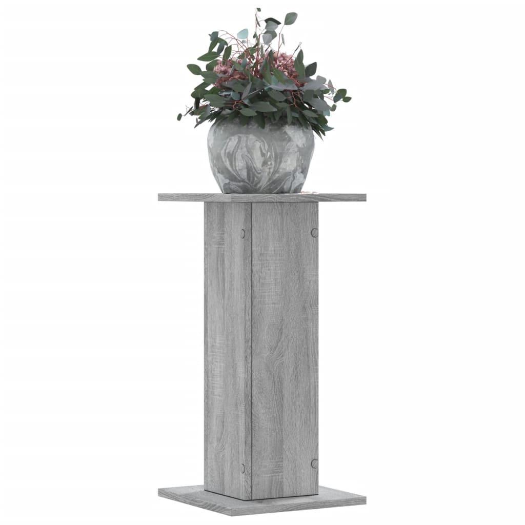 Plantestativer 2 stk. 30x30x60 cm konstrueret træ grå sonoma-eg Plantestativer 2 stk. 30x30x60 cm konstrueret træ grå sonoma-eg