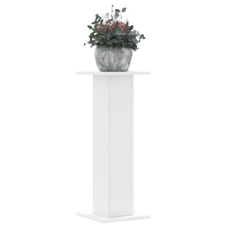Plantestativer 2 stk. 30x30x80 cm konstrueret træ hvid