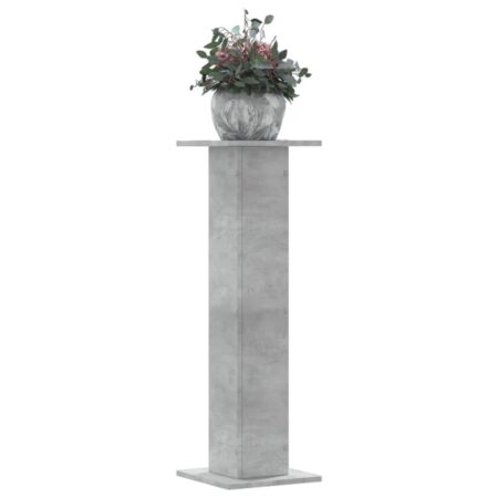 Plantestativer 2 stk. 30x30x95 cm konstrueret træ betongrå