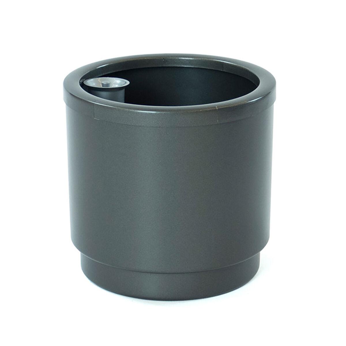 Plastiken selvvandende krukke - antracit, Ø 22 cm Plastiken selvvandende krukke - antracit, Ø 22 cm
