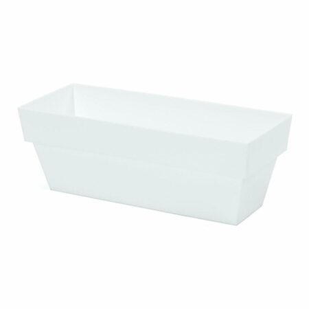 Plastiken urtepotte - hvid, 12 × 30 cm