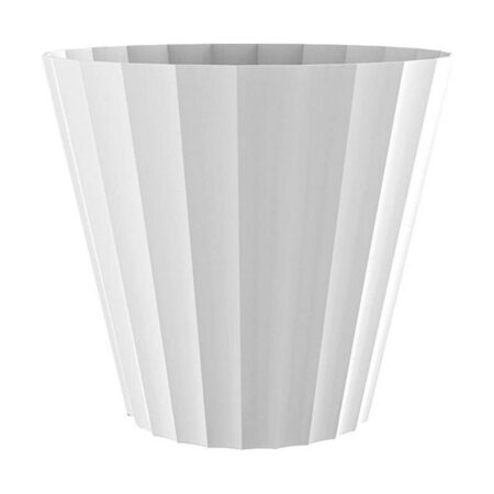 Plastiken urtepotte - hvid polypropylen, 32 × 29 cm