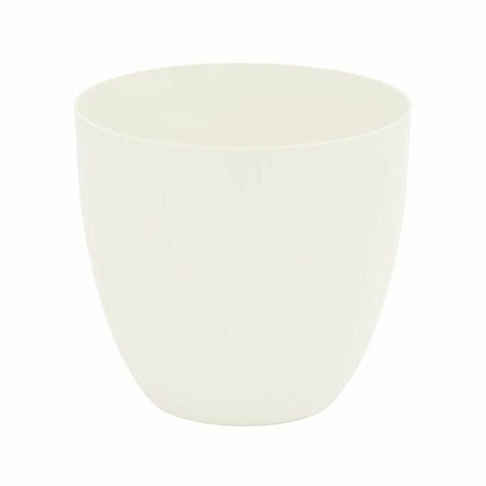 Plastiken urtepotte - hvid polypropylen, Ø 38 cm Plastiken urtepotte - hvid polypropylen, Ø 38 cm