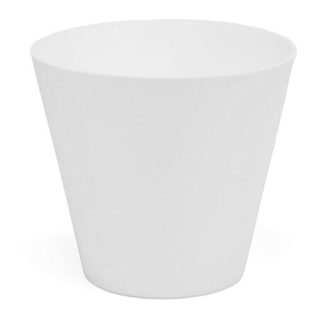 Plastiken urtepotte i plast, hvid Ø 32 cm