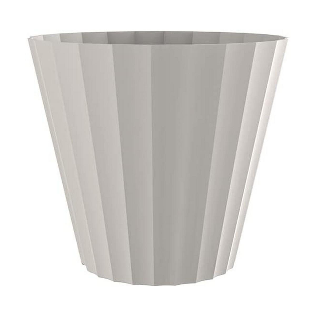 Plastiken urtepotte i polypropylen - beige, 32 × 29 cm Plastiken urtepotte i polypropylen - beige, 32 × 29 cm