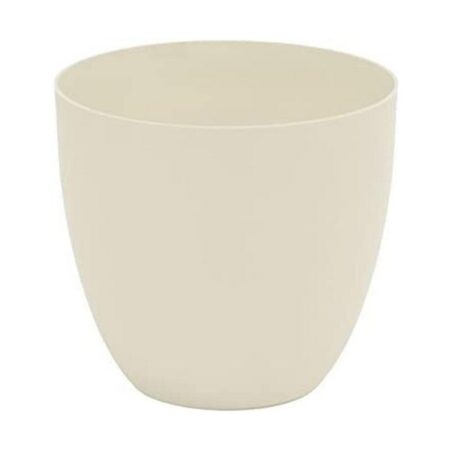 Plastiken urtepotte i polypropylen, beige - Ø 32 cm