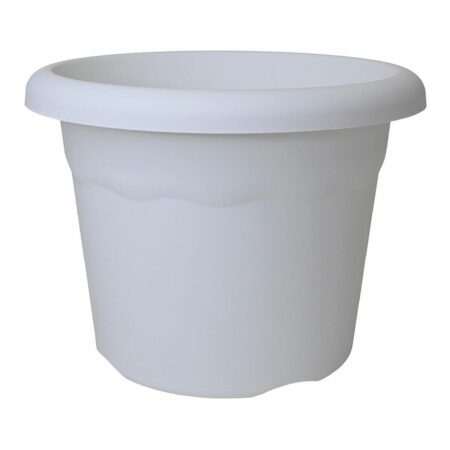 Plastiken urtepotte i polypropylen - hvid Ø 35 cm (14 l)