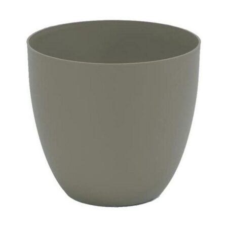 Plastiken urtepotte i polypropylen, taupe - Ø 38 cm
