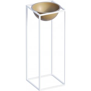 Plato 21 kruka - Vit/guld