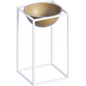 Plato 22 kruka - Vit/guld
