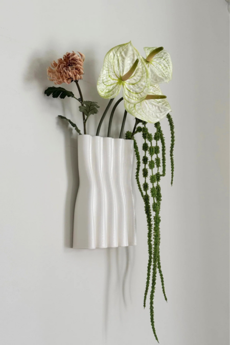 Plissé vase - Cloud