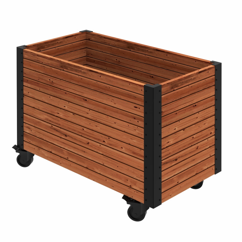 Plus Cubic Living plantekasse m/hjul - ThermoWood® - 87×47×65,5 cm - 18354-4 Plus Cubic Living plantekasse m/hjul - ThermoWood® - 87×47×65,5 cm - 18354-4