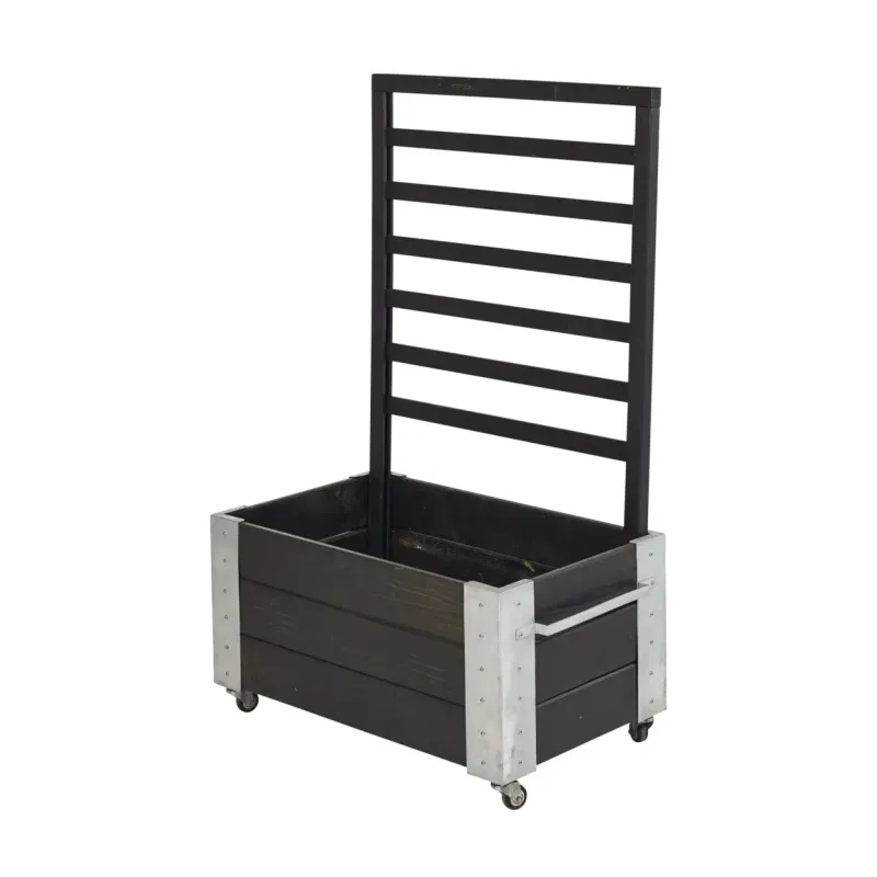 Plus Cubic blomsterrumdeler 87x50x130cm m/hjul sort 18239-15 Plus Cubic blomsterrumdeler 87x50x130cm m/hjul sort 18239-15