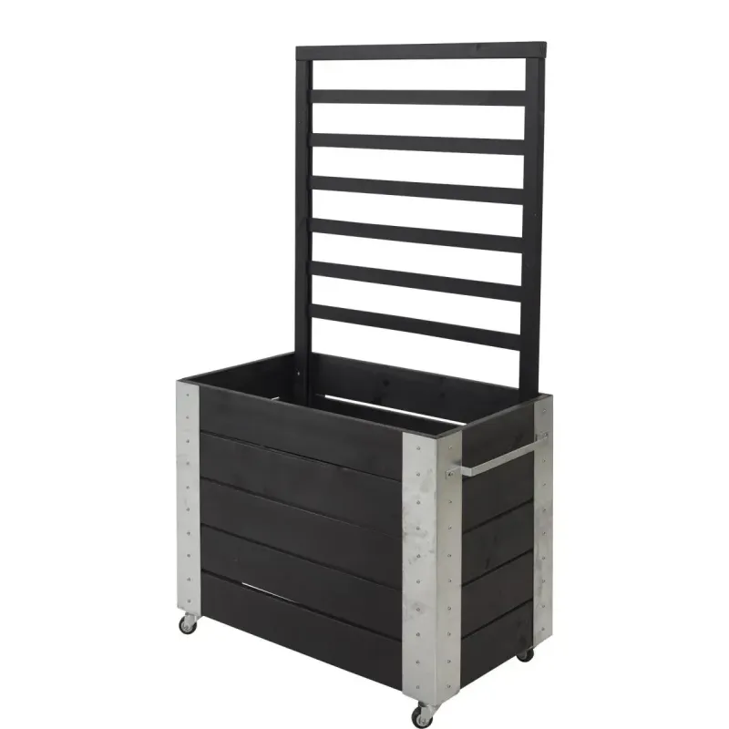 Plus Cubic blomsterrumdeler 87x50x155cm m/hjul sort 18249-15 Plus Cubic blomsterrumdeler 87x50x155cm m/hjul sort 18249-15