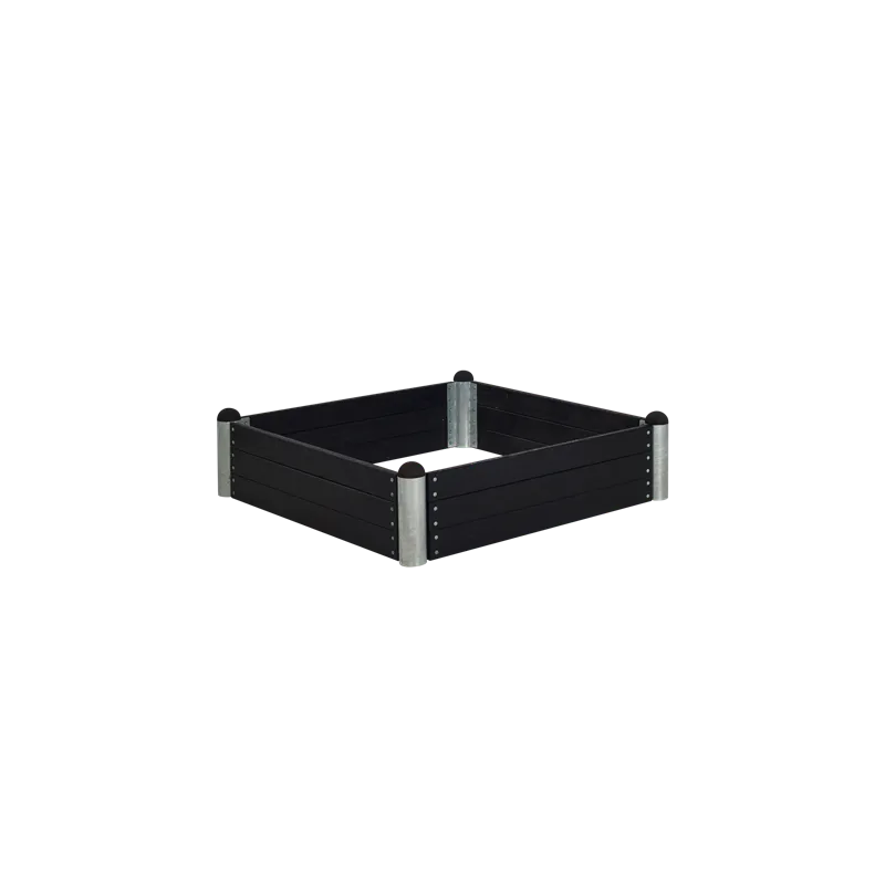 Plus PIPE Højbed 140X140cm H36cm grundmalet sort Pipe16a Plus PIPE Højbed 140X140cm H36cm grundmalet sort Pipe16a