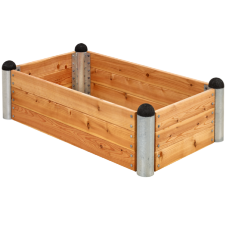 Plus PIPE højbed 140x80x36 cm lærketræ