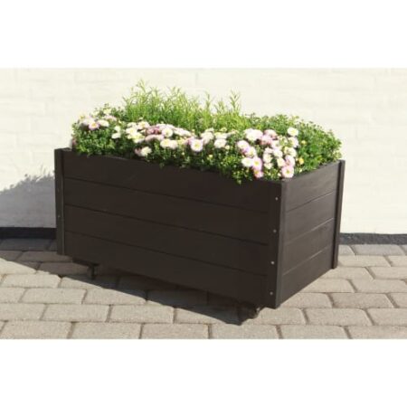 Plus blomsterkasse - H 47 x D 48 x B 88 cm - Sort