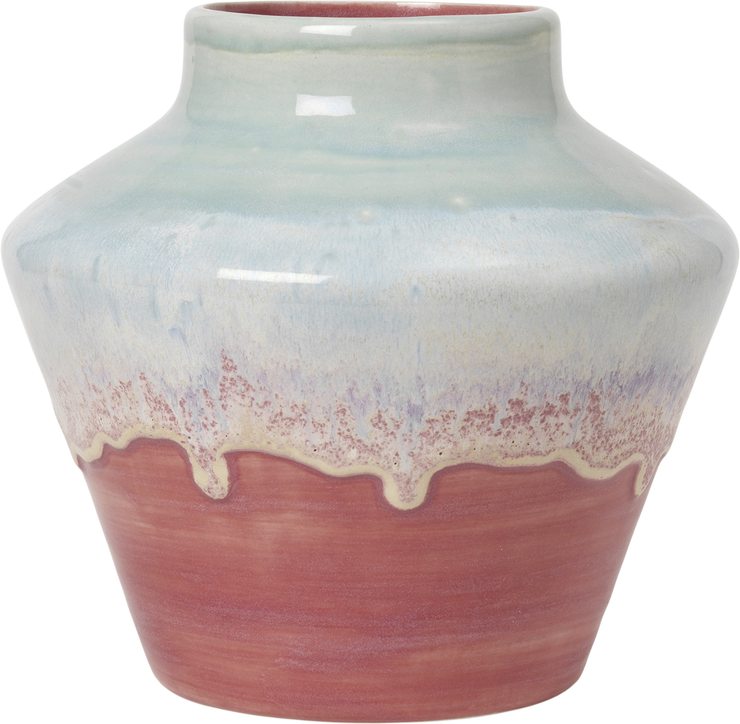 Poppery Vase H20. 5 cm Mint/pink Poppery Vase H20. 5 cm Mint/pink