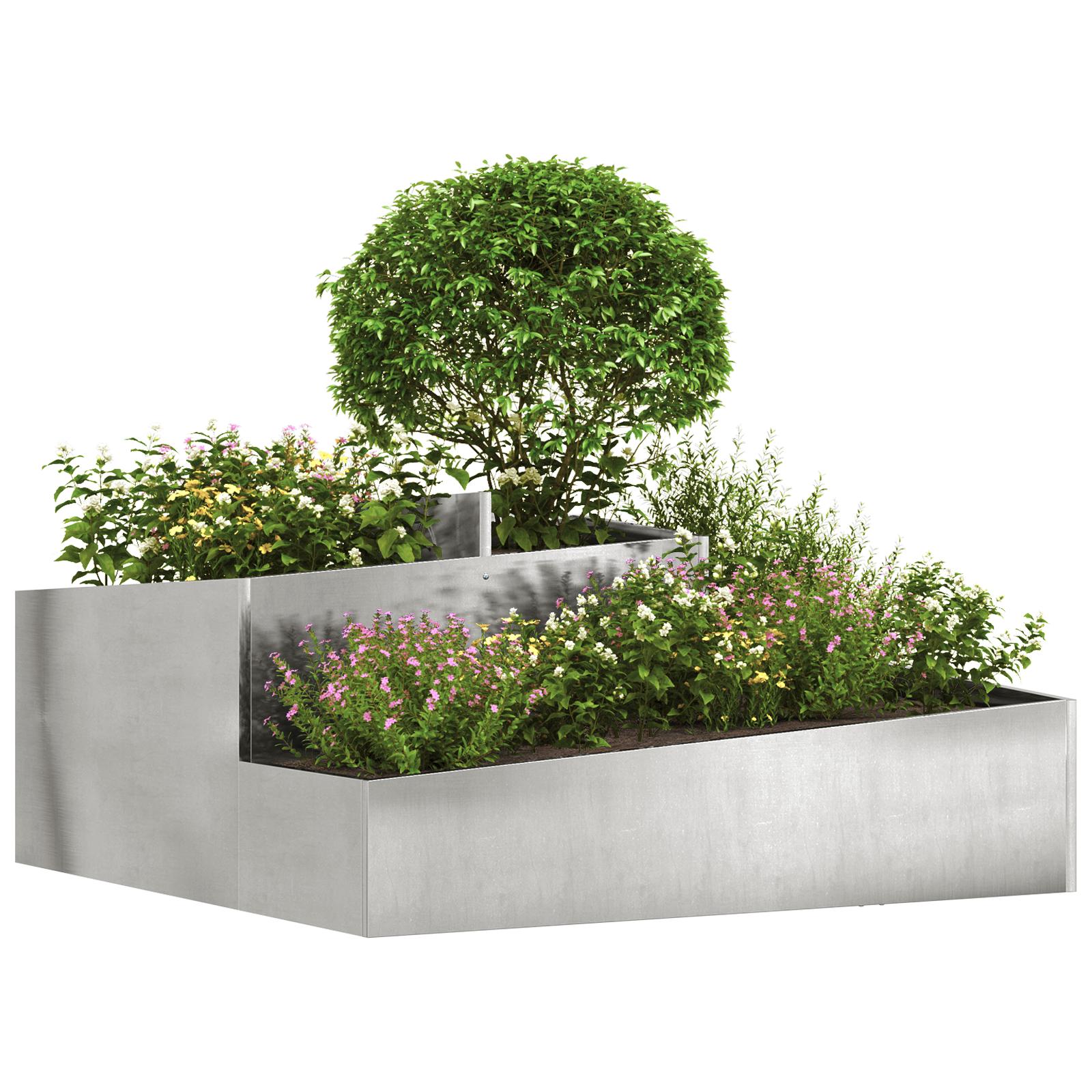 Potter & Plantekasser Rustfrit Stål Medium Plantekasser Potter & Plantekasser Rustfrit Stål Medium Plantekasser