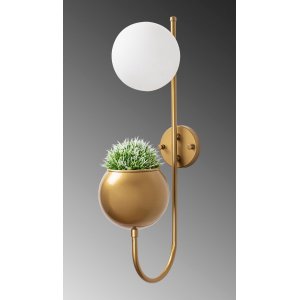 Potter vägglampa 11485 - Guld/vit