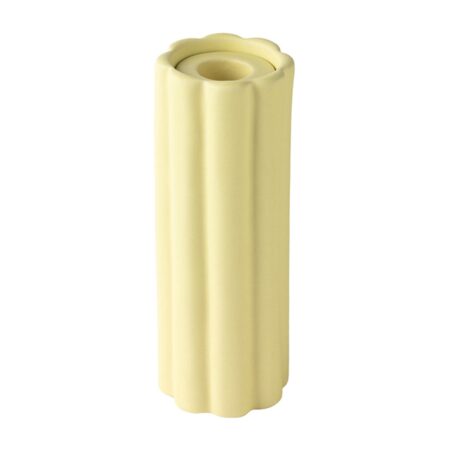 PotteryJo Birgit vase/fyrfadsstage 17 cm Pale Yellow