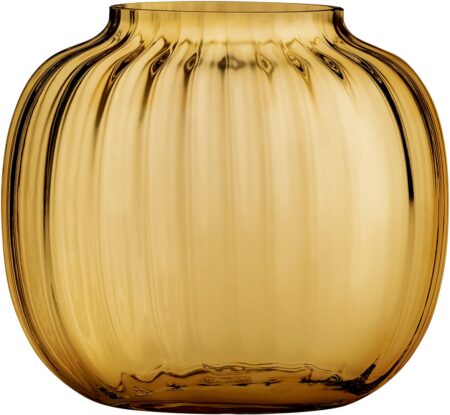 Primula Oval Vase Amber H12,5