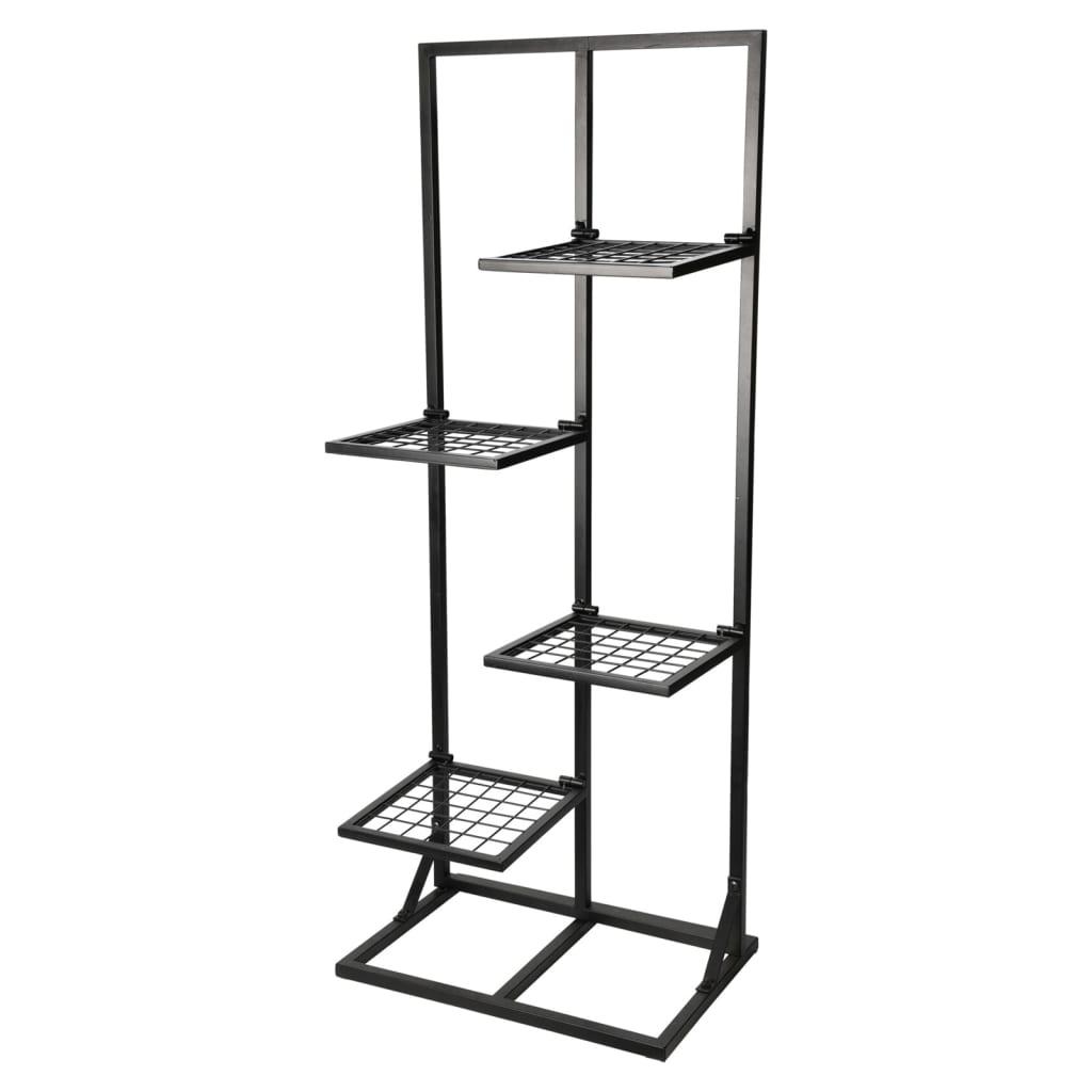 ProGarden blomsterstativ med 4 hylder 40x27x102 cm sort ProGarden blomsterstativ med 4 hylder 40x27x102 cm sort