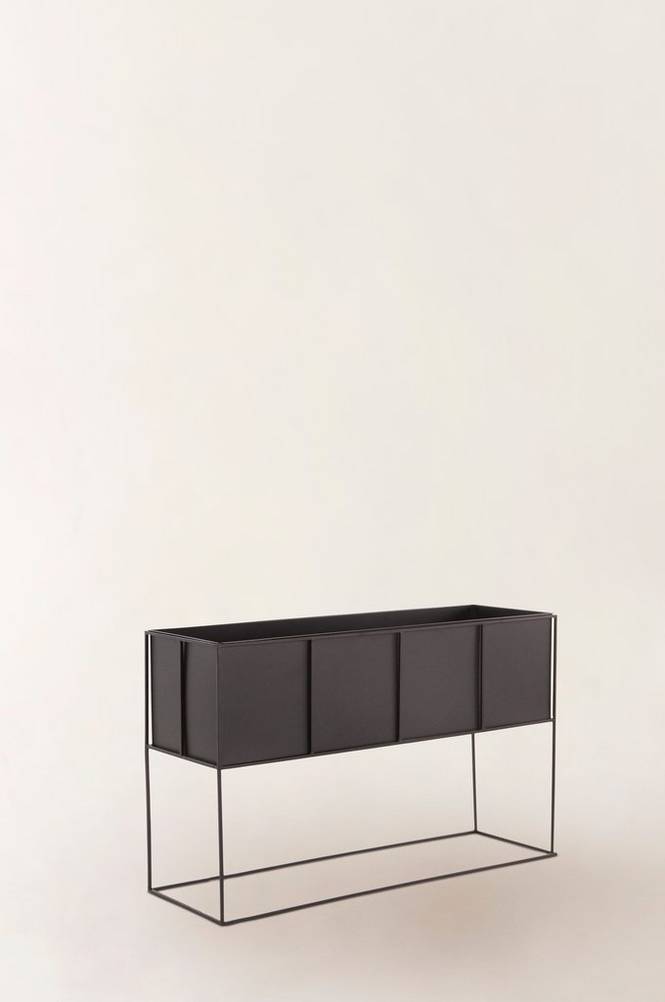 RAFFERTY krukke med stativ 80x25 cm Black mdf/metal RAFFERTY krukke med stativ 80x25 cm Black mdf/metal