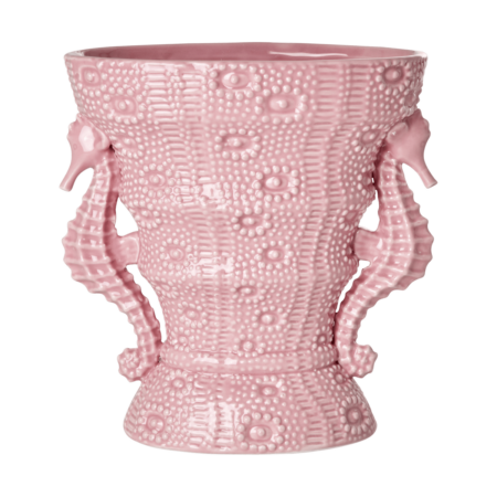 RICE Rice vase seahorse large 25 cm Pink